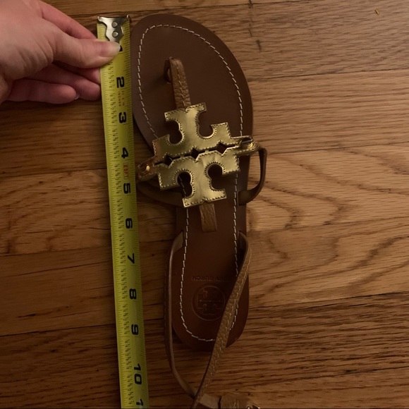 Tory Burch Gold Leather Gladiator Chandler Flat Sandal - Picture 14 of 14